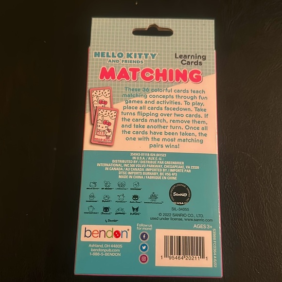 Hello Kitty & friends matching learning cards - Picture 2 of 2